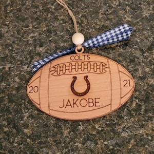 Football, Christmas Ornament, SVG, Laser File, Glowforge