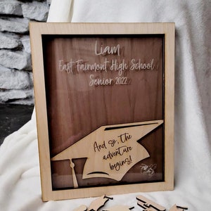 Graduation Guestbook, Senior, SVG, Laser File, Glowforge