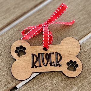 Dog Bone Christmas Ornament SVG Laser File