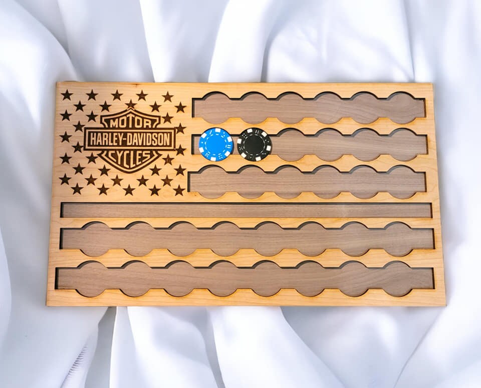 Poker Chip Holder Harley Poker Chip Holder Harley SVG for Etsy