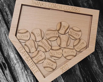 Baseball, Softball, Base with Baseballs, Homeplate, Coach Gift, Player Gift, SVG, Laser File, Glowforge