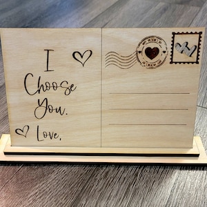 Eu escolho você, Dia dos Namorados, Cartão Postal do Dia dos Namorados, SVG, Arquivo Laser, Glowforge