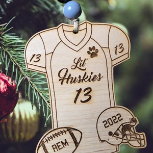 Football Jersey, Football Uniform, Football Ornament, Christmas Ornament, Digital File, Laser File, SVG, Glowforge