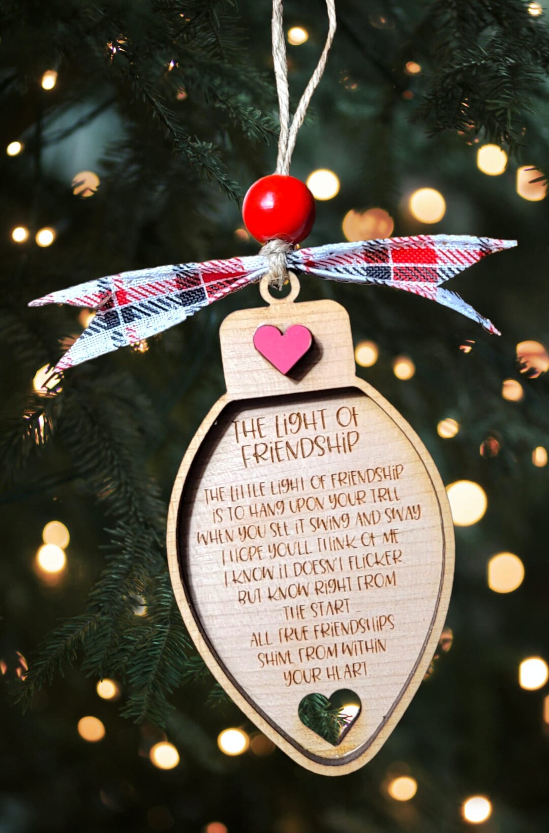Friendship Ornament, Christmas Ornament, Digital File for Laser, SVG ...