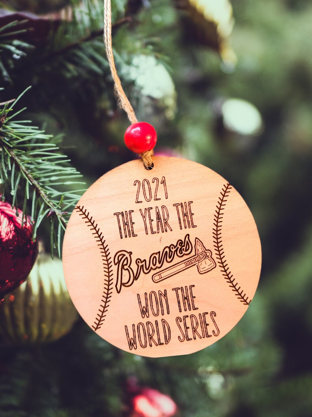 Braves, World Series, Christmas, Ornament, SVG, Laser File,