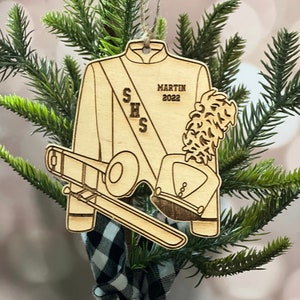 Band, Band Uniform, Trombone, Ornament, Christmas Ornament, SVG, Laser File, Digital File, Glowforge
