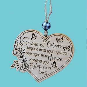 When you believe, Memorial, Ornament, SVG, Laser File, Glowforge