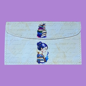 Book Lover Accordian File Organizer, erweiterbarer Umschlag, Ablagesystem, Rezeptbuch, erweiterbarer Aufbewahrungsordner, Coupon-Datei