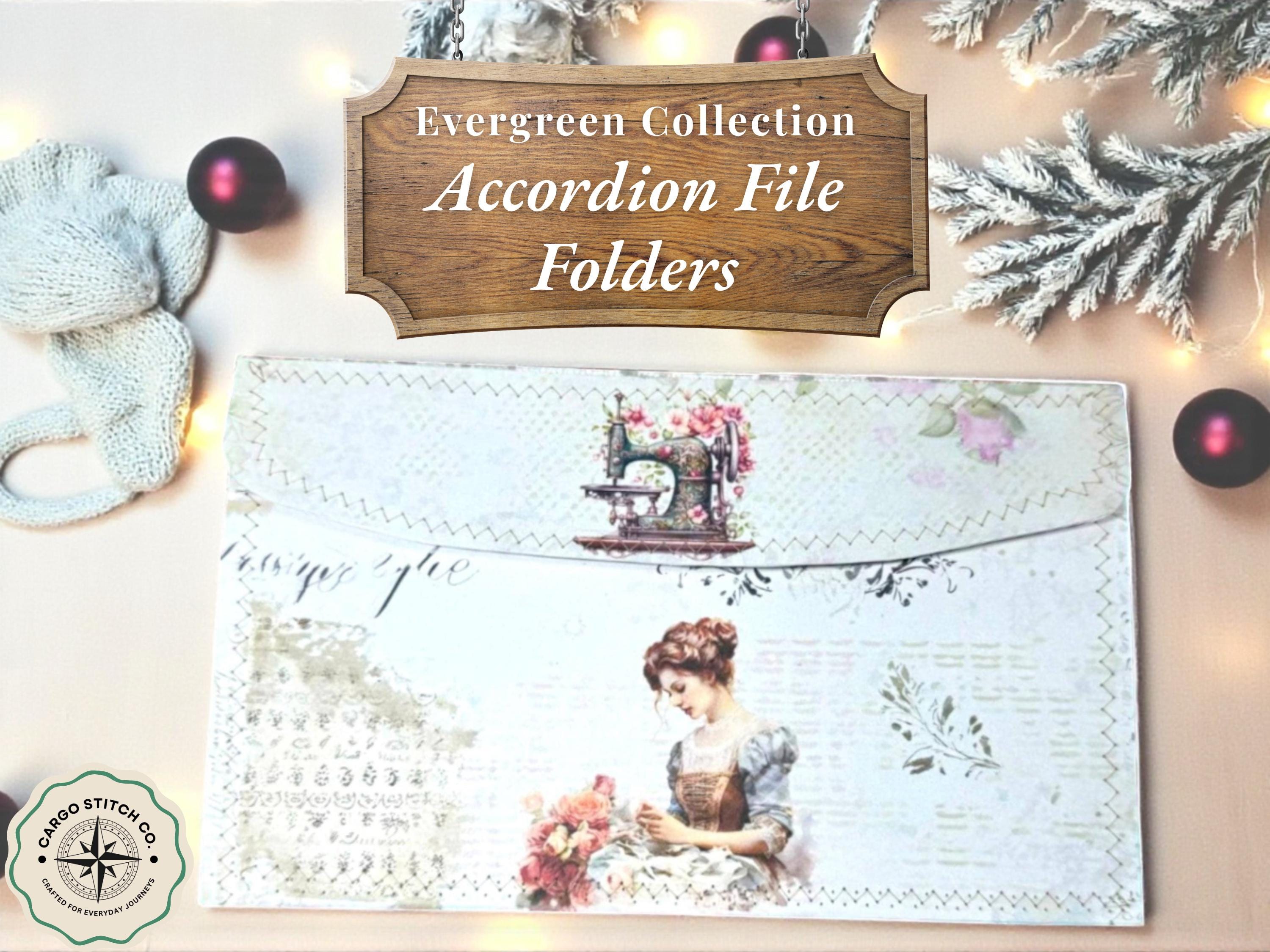 Vintage Accordion File Folder - Etsy