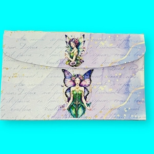 Kintsugi Fairies Accordian Ephemera Organizer, Erweiterbarer Umschlag, Schreibtischablage, Rezeptbuch, Erweiterbarer Aufbewahrungsordner, Coupon-Datei