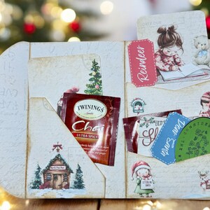 Folio de Cartas a Papá Noel, Diario basura del Polo Norte, Sellos, Una bolsa de carbón, North Post, Regalos, Cuaderno, Portatarjetas de regalo, Regalo de té, Duendes
