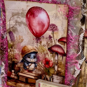 Ephy Expandable Envelope Junk Journal, notatnik w stylu grunge, twarda okładka, uznanie dla nauczyciela, darmowa wysyłka, prezent świąteczny dla niej