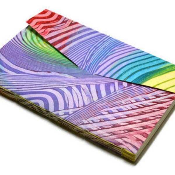 Rainbow Bullet Journal, Prayer Diary,  Annaiversay Gift, Handmade, Fountain Pen Friendly, Rainbow,Mohawk Paper, Food Diary, Journaling