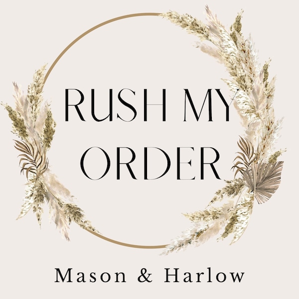 Rush Order Fee for Production — Mason and Harlow — Rush My Order