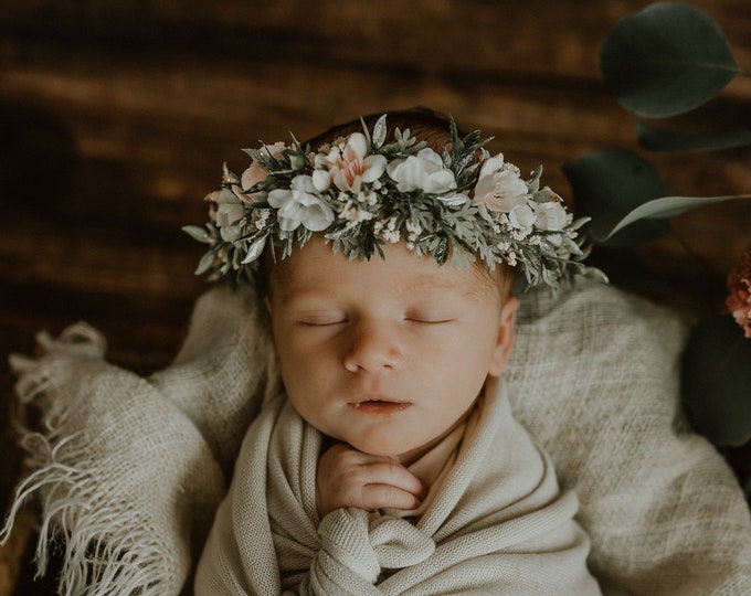 baby floral crown