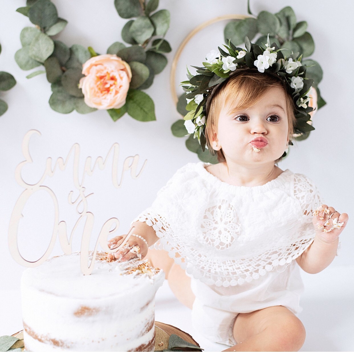 baby floral crown