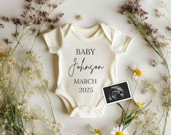 Wildflower Pregnancy Announcement: Personalized Digital Reveal (Digital Download)