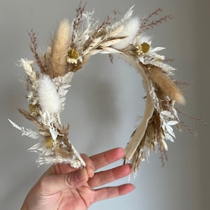Dried Flower Crown, Bridal Crown, Flower Crown, Wedding Flower Crown, Dried Floral Halo, Flower Girl Crown, Boho Flower Crown, Bridesmaid