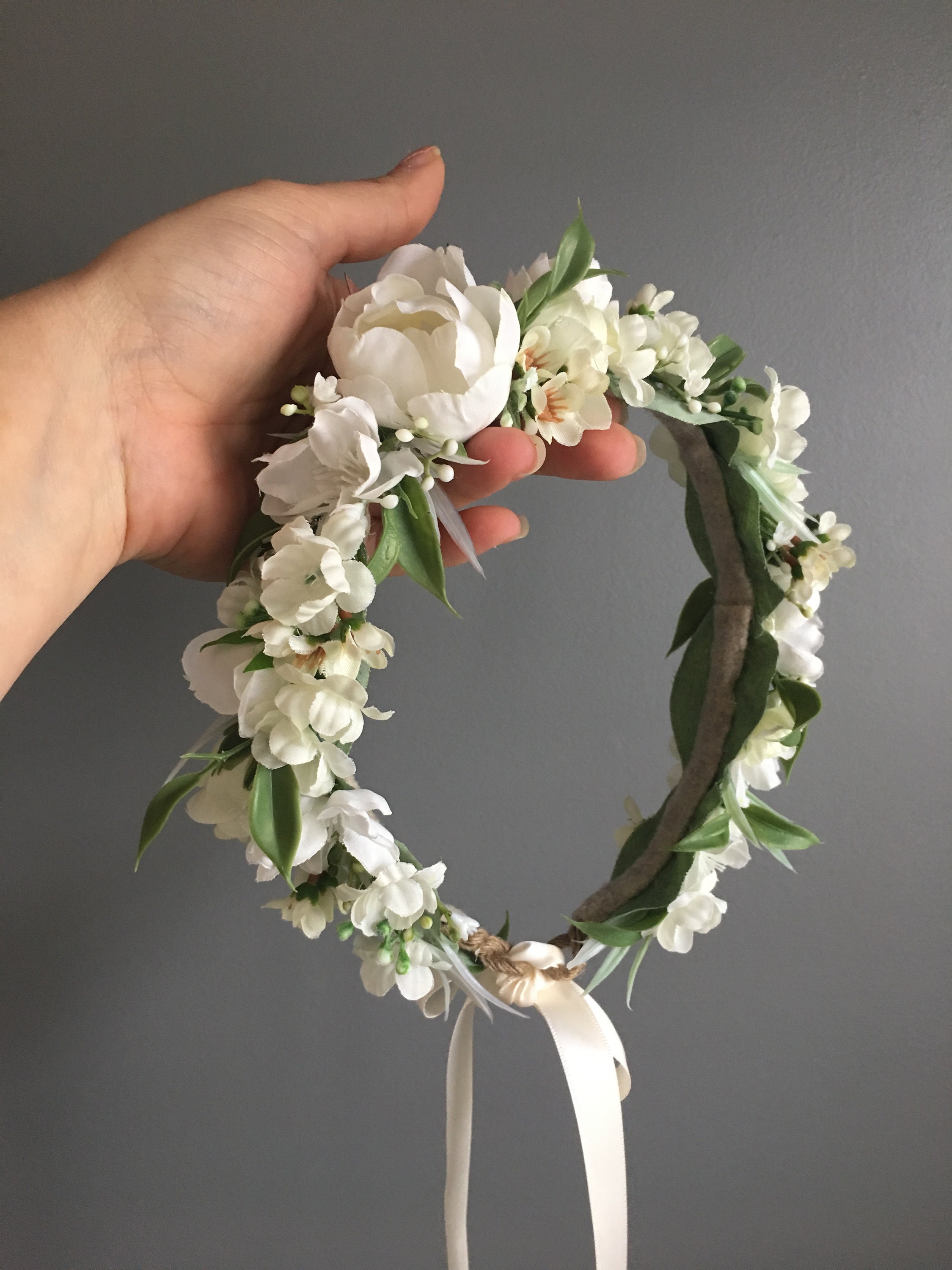 Flower Crown, Newborn Crown, Flower Crown Halo, Baby Flower Crown