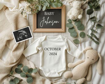 Personalized Digital Pregnancy Announcement: Social Media Baby Reveal (Digital Download)