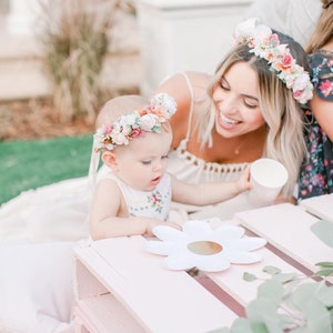 Mommy and Me Flower Crown Set: Customizable Halo Headband