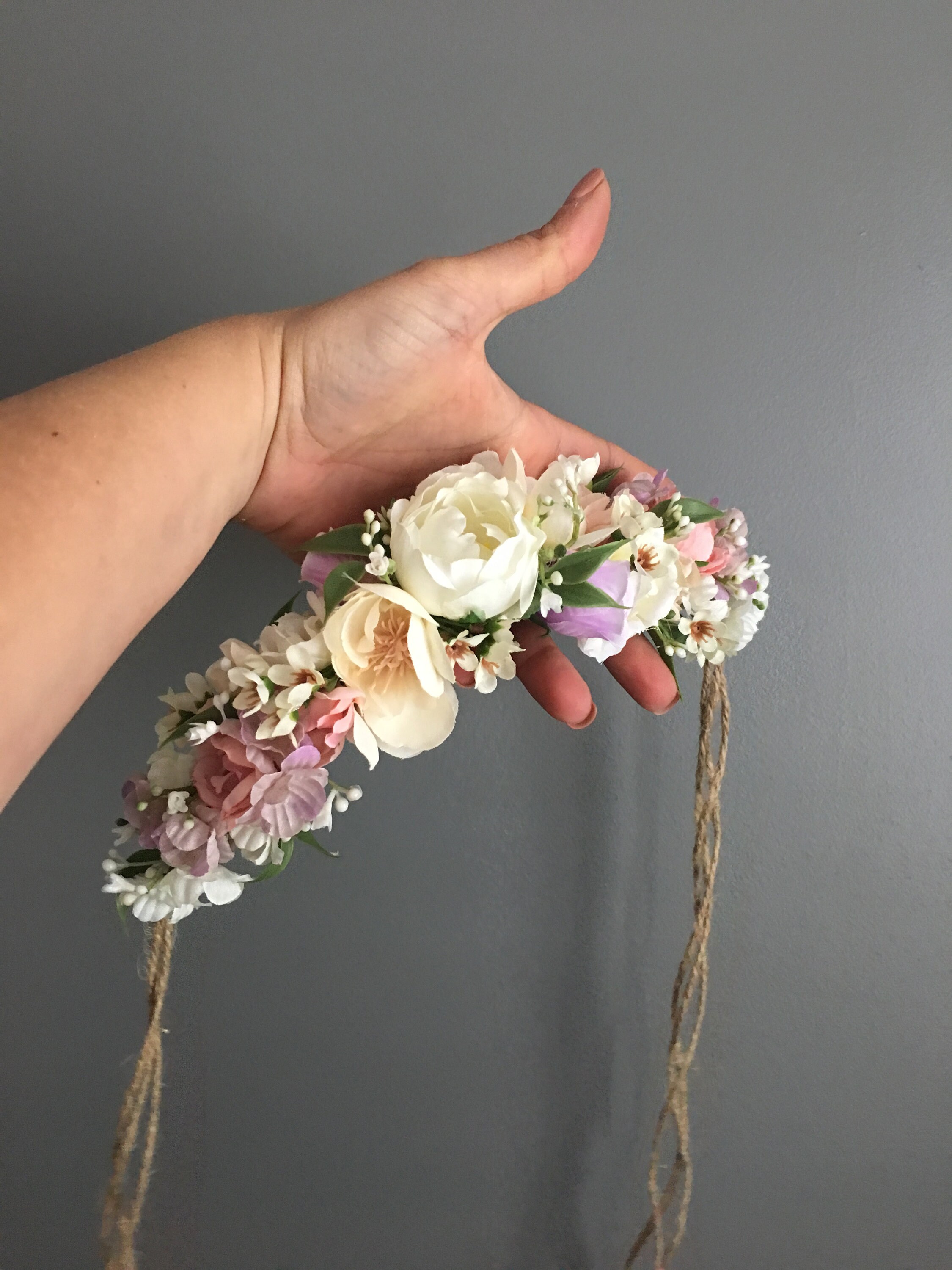 Flower Crown, Toddler Flower Crown, Newborn Flower Crown