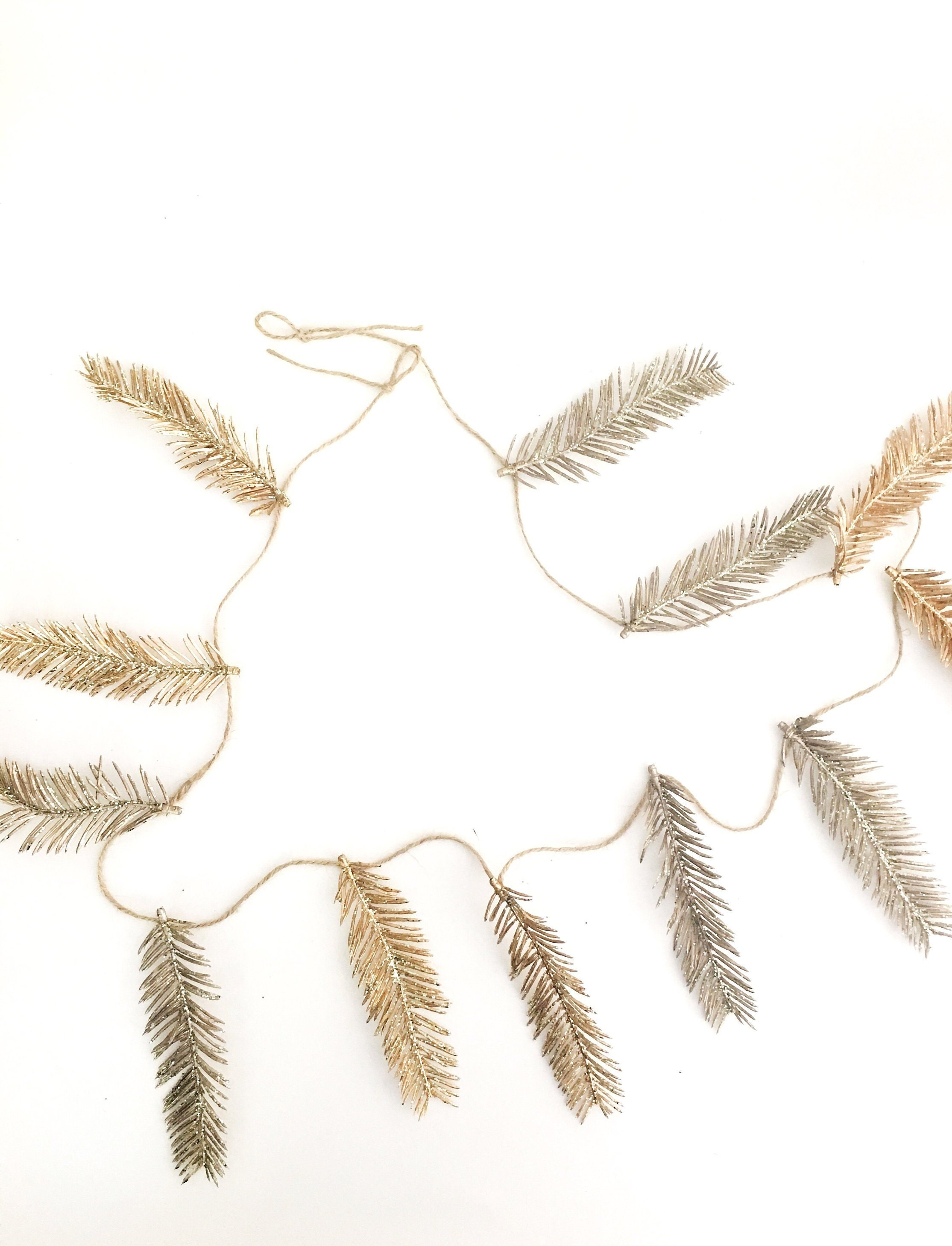 Ready to Ship Holiday garland, Metallic garland, Christmas garland