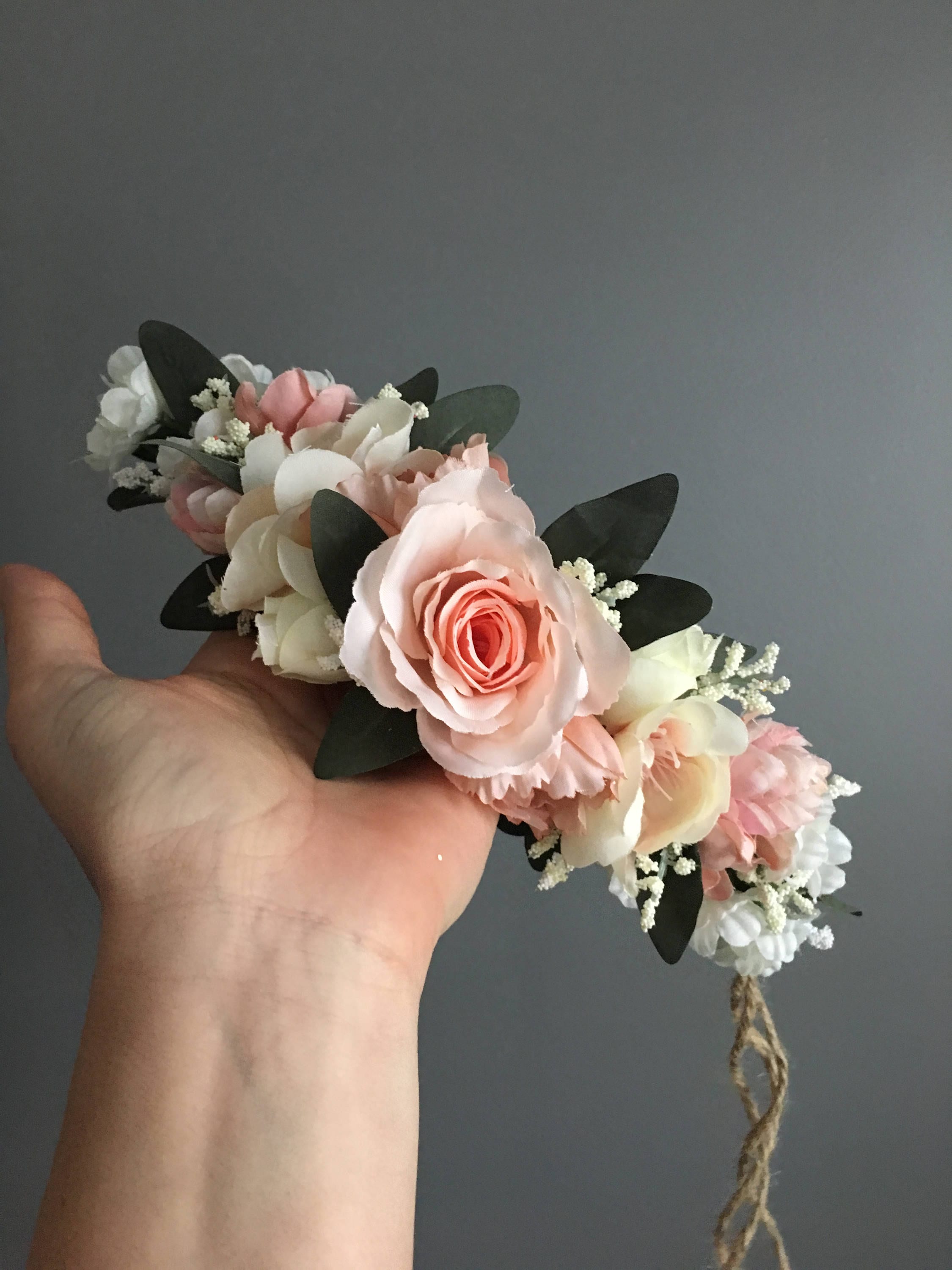 Flower Crown Toddler Flower Crown Flower Crown Tieback Etsy