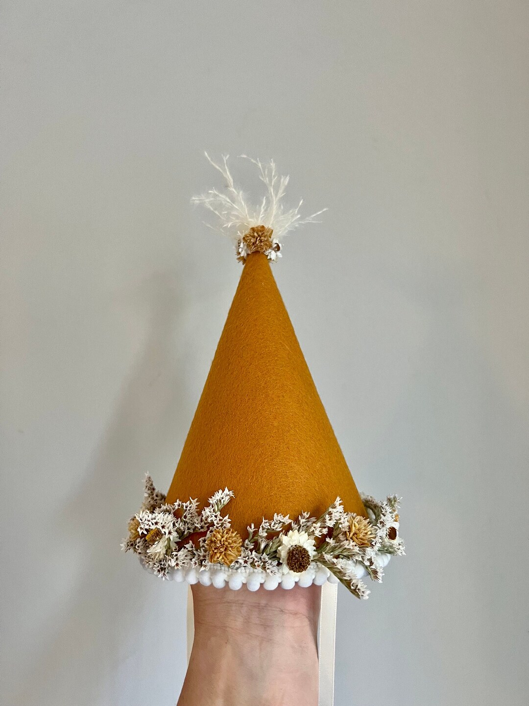 Party Hat First Birthday Party Hat Girls Flower Party Hat Etsy