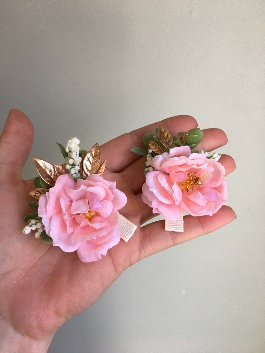 Flower Barrette Toddler Barrette Baby Barrette Baby Hair Etsy