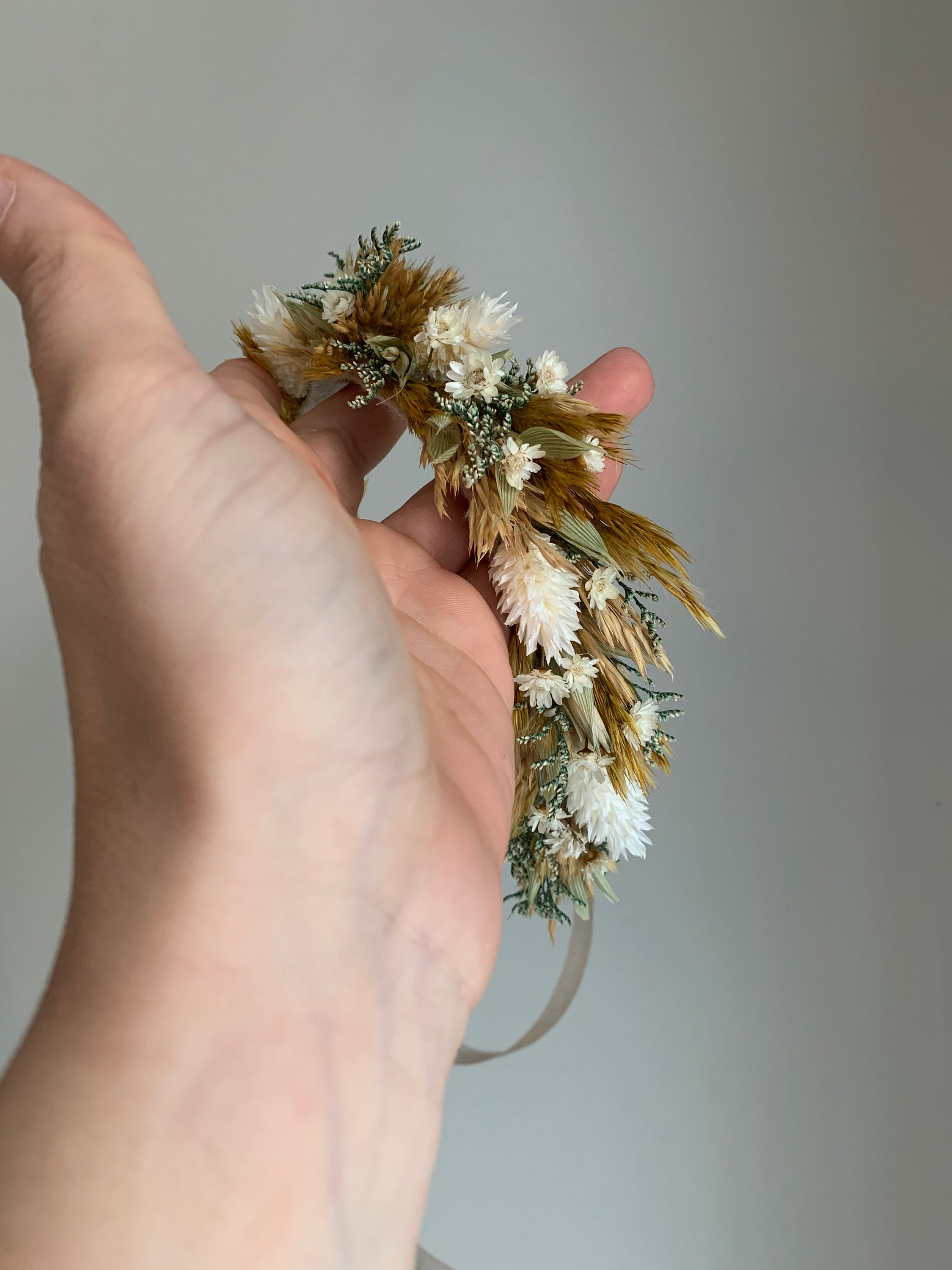Dried Flower Crown, Newborn Crown, Flower Crown Halo, Baby Flower Crown