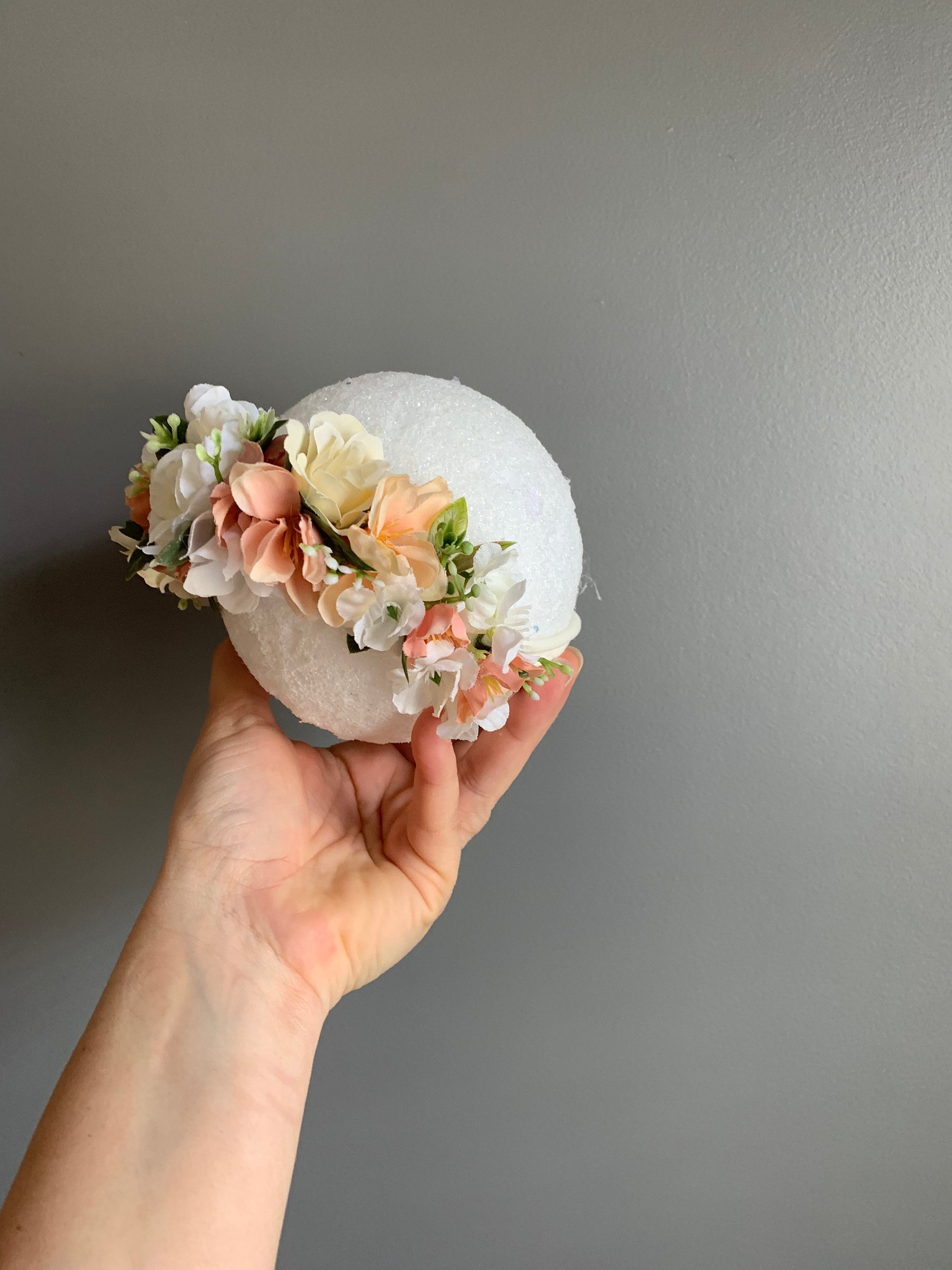 Flower Crown, Toddler Flower Crown, Newborn Nylon Flower Crown, Baby