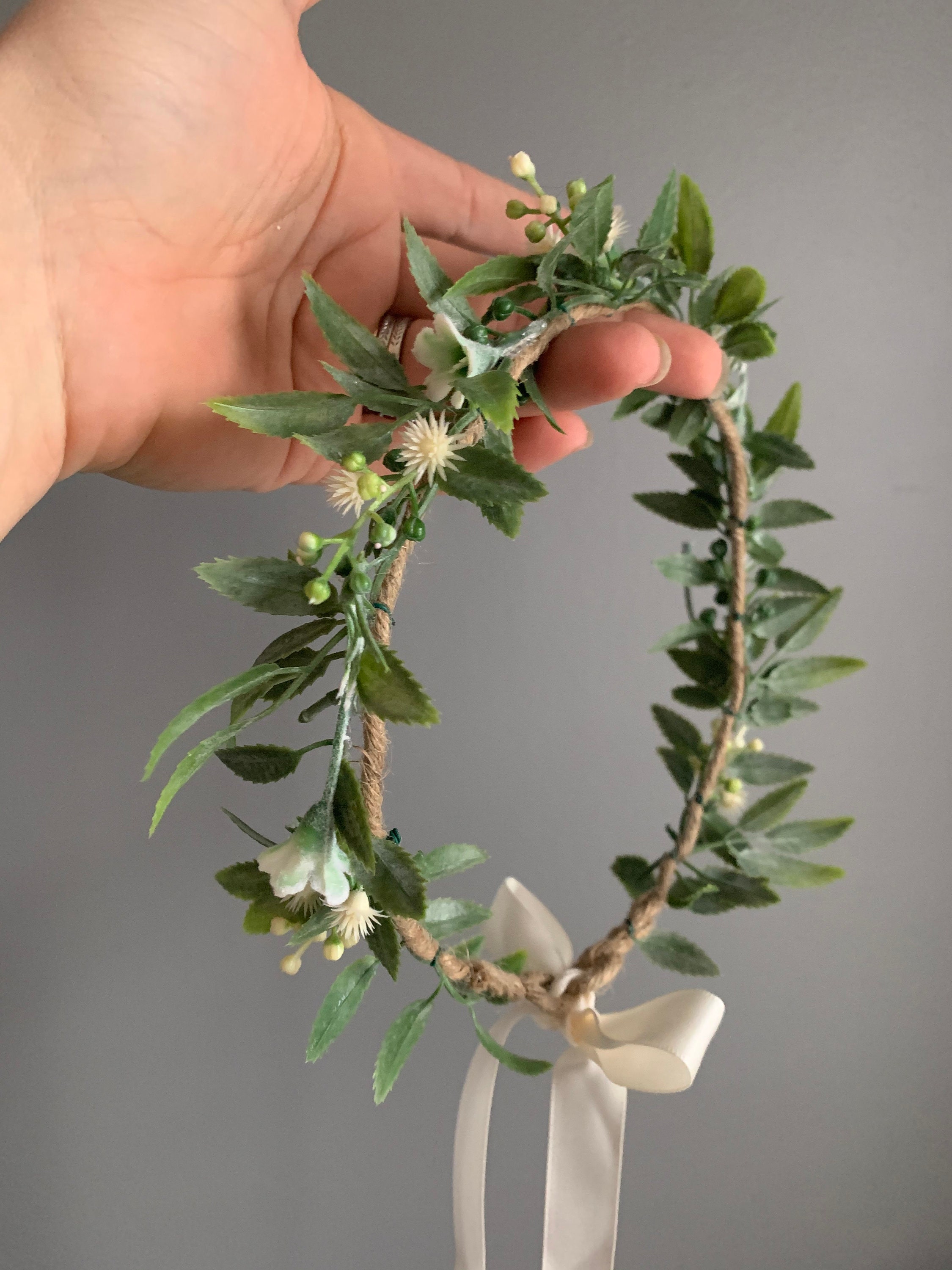 Flower Crown, Newborn Crown, Greenery Crown, Baby Flower Crown, Floral