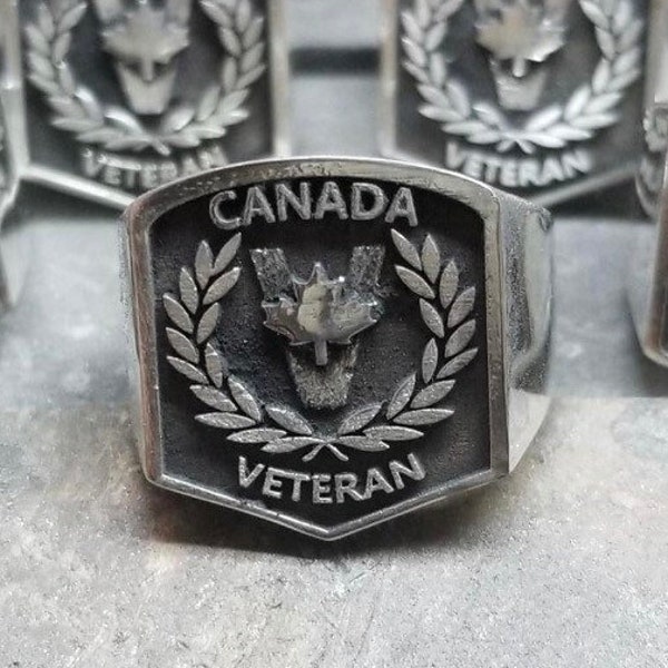 Military Veteran Ring Etsy