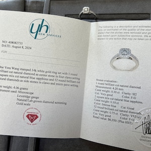 Certified GIA and CAJA Jewellery Appraisal add-on, jewelry appraising, certification for insurance purposes, evaluation