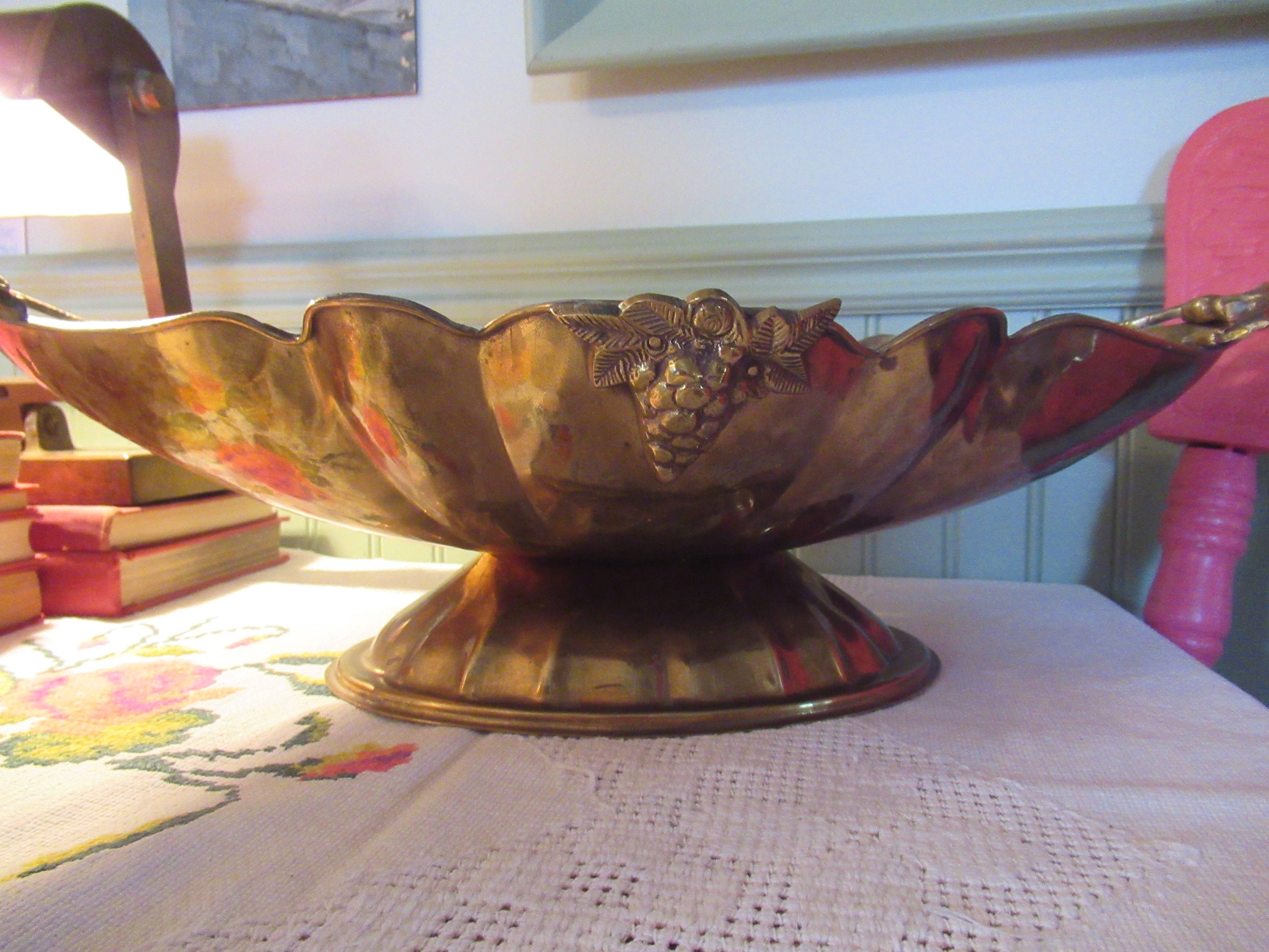 Oval Brass Bowl - Etsy Canada