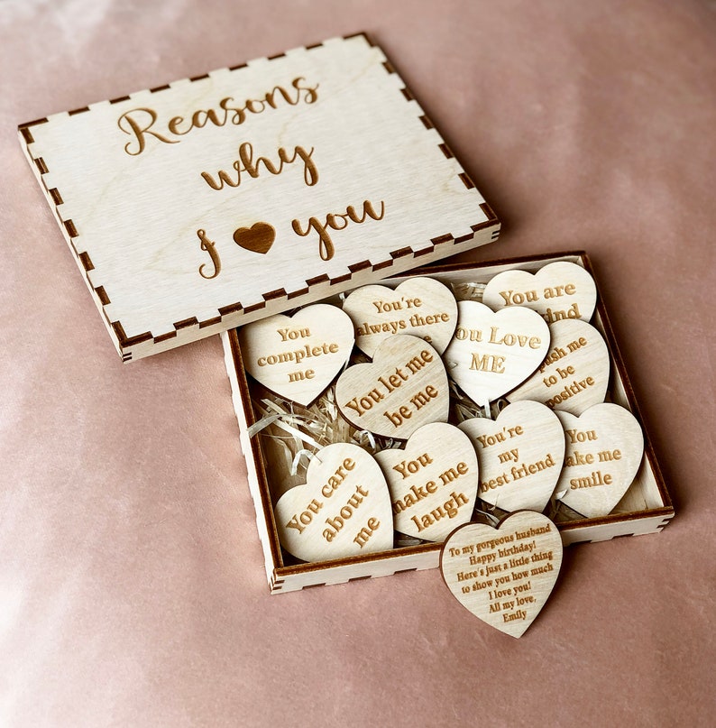 Reasons Why I Love You Personalised Memorable Gift Box Etsy
