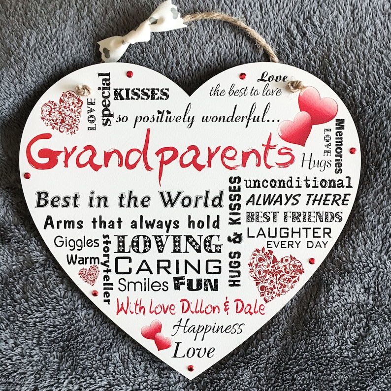 Cadeau de grandparents plaque personnalisée de grandpère de Etsy