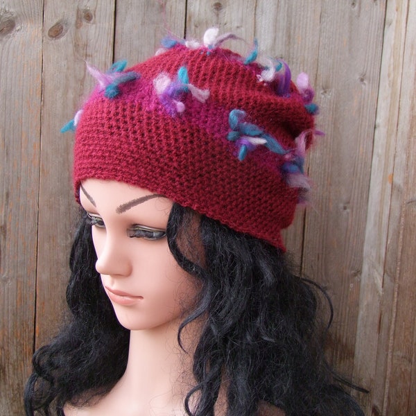 Hand Knit Beanie Etsy