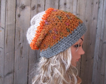 Winter Beanie, Tams Women Knit Hat, Knit Beanie, Wool Hat, Oversized Slouch Hat, Grunge Beanie, Chunky Knit Hat, Crochet Beanie, Winter Hat