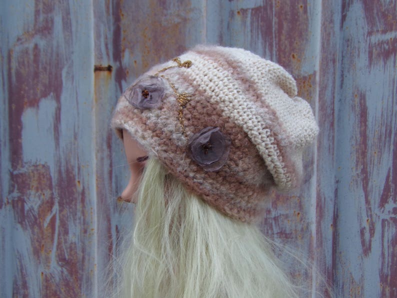 Chunky Knit Hat Oversized Beanie Mohair /& Wool Slouchy Hat Oversized Slouch Hat Knit Beanie Slouch Beanie Hat Goth Hat Grunge Beanie