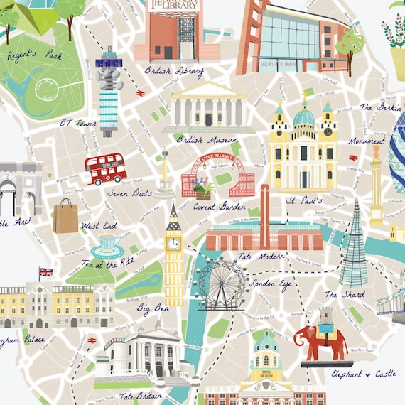 Carte de Londres à télécharger gratuitement en PDF pour imprimer