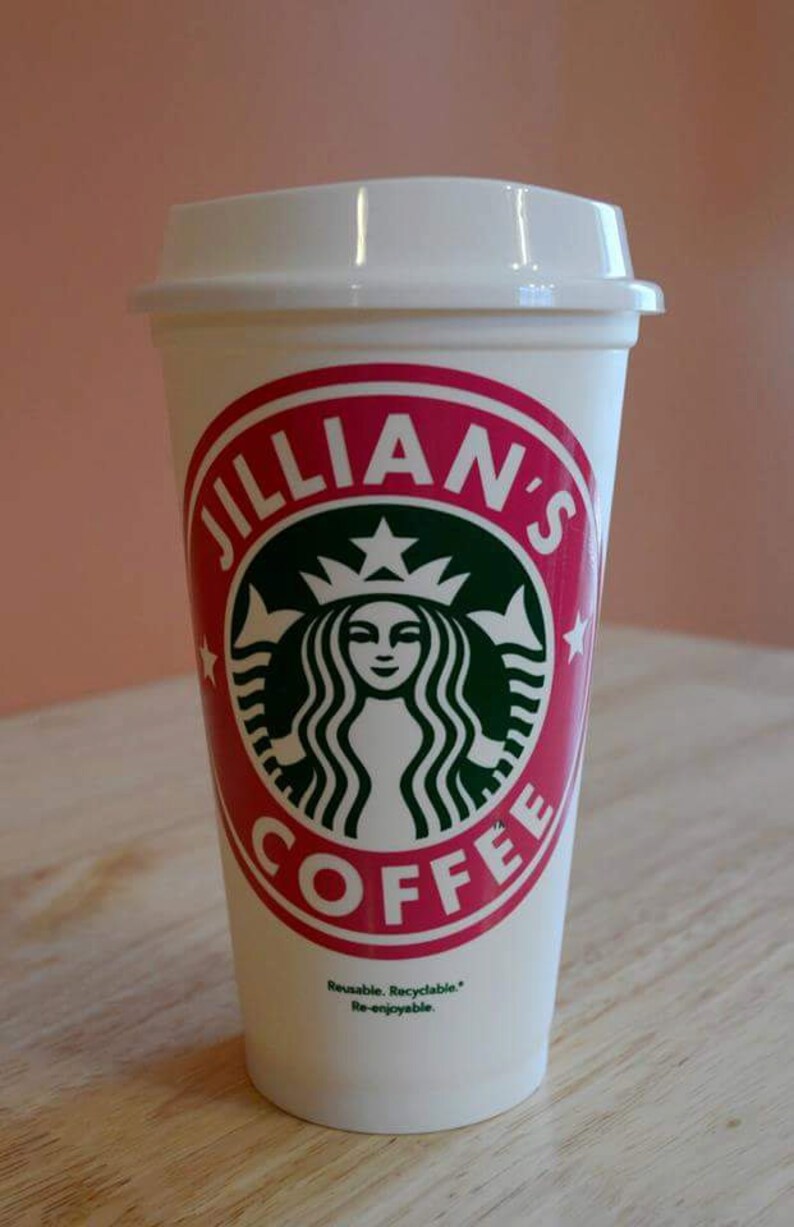 DIY Personalized Vinyl Decal for Starbucks Cup Starbucks Cup Etsy UK