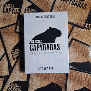 Juego de cartas coleccionables "Obras Maestras" de Choque de Capibaras