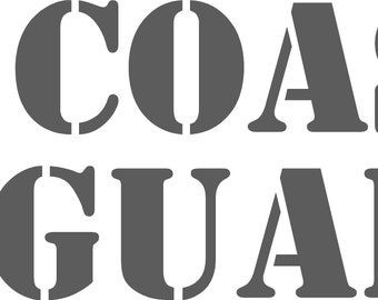 COAST GUARD cut vinyl Decal for cups, vehicles, coolers, and more!