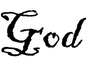 In God We Trust decal for car, truck, golf cart, cups, coolers, and more! Various sizes and colors available