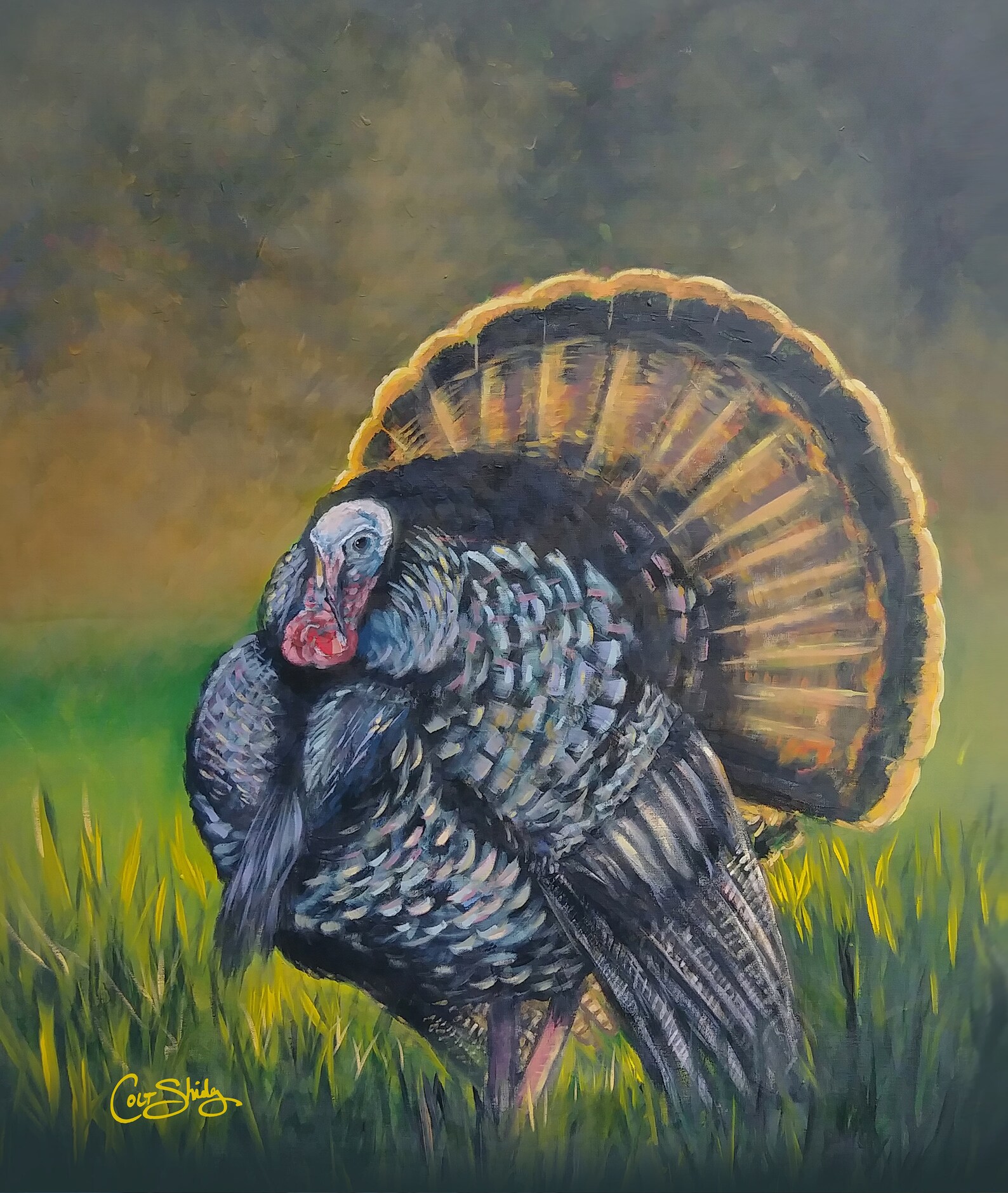 Turkey Hand Painted Original Art Print Available as Canvas | Etsy