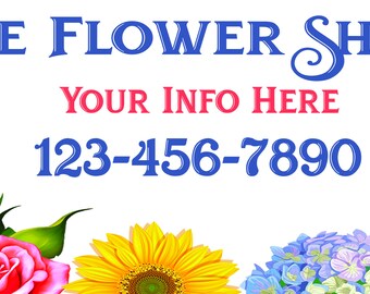 Flower Shop vehicle magnets Set of 2 Personalize with your company info