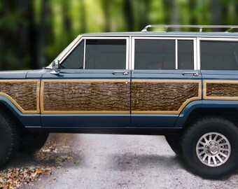 Jeep Grand Wagoneer replacement vinyl oak tree camo decal kit pre-cut to fit