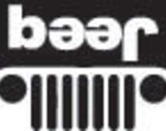 Beer Jeep logo Decal